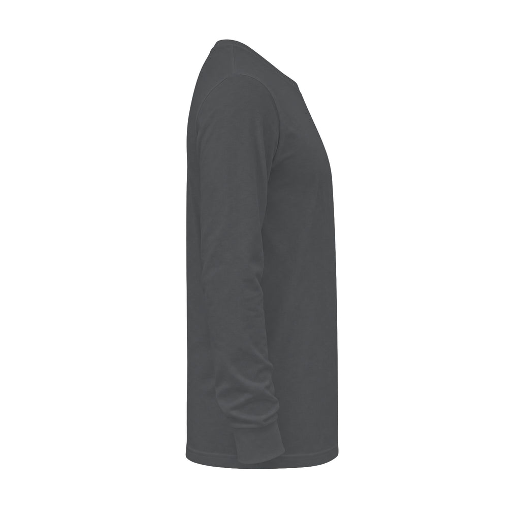 Long Sleeve Tee — Minimal Logo Crewneck (Front Chest & Back Emblem)