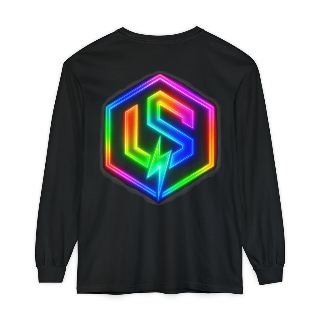 Neon Rainbow Logo Long Sleeve Tee