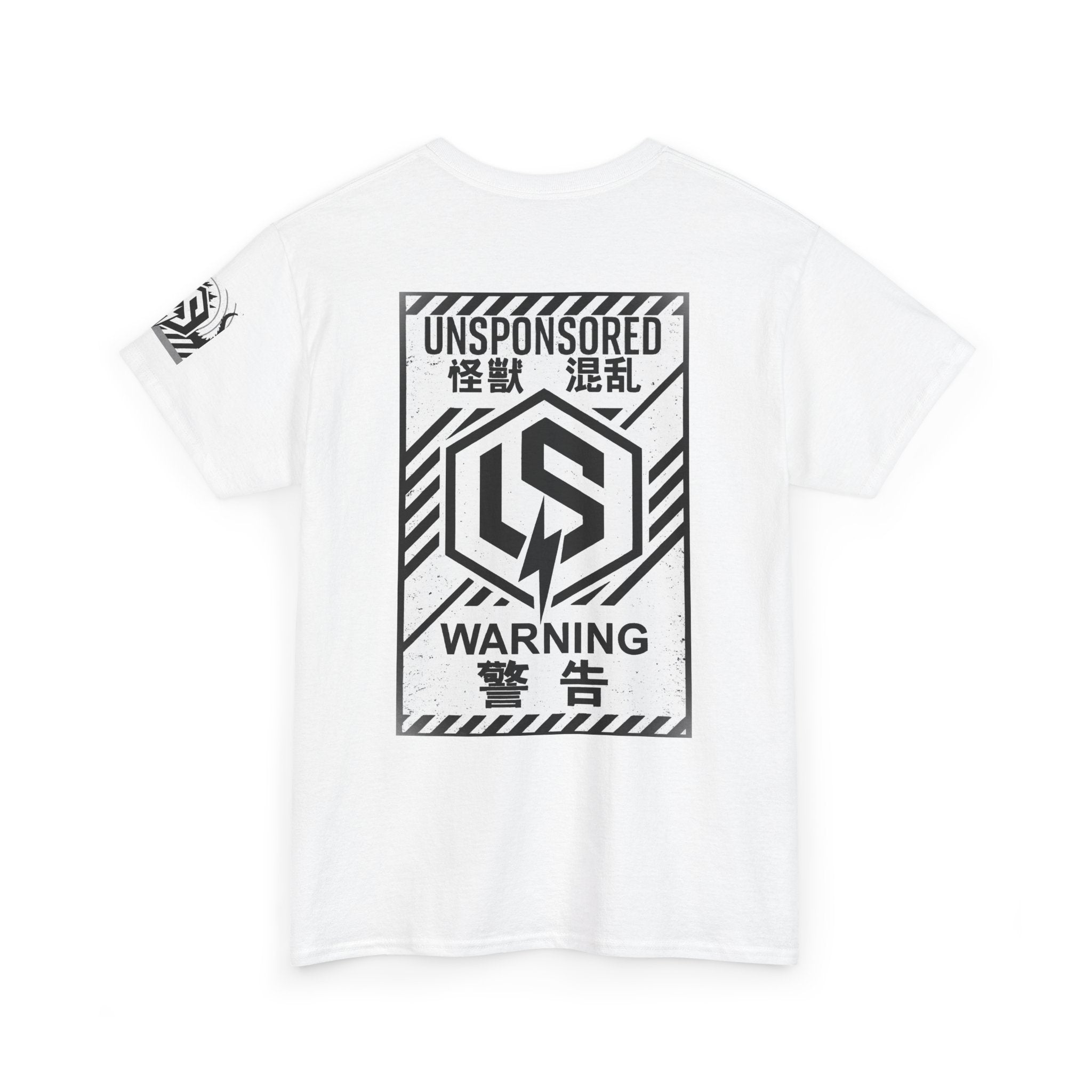 Kaiju Warning Logo Tee — 'Unsponsored' Graphic Streetwear T-Shirt