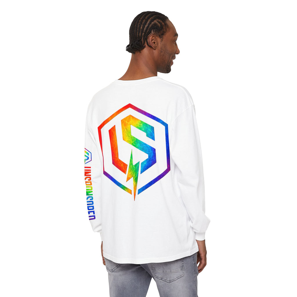 Rainbow 'UNSPONSORED' Logo Long Sleeve Tee