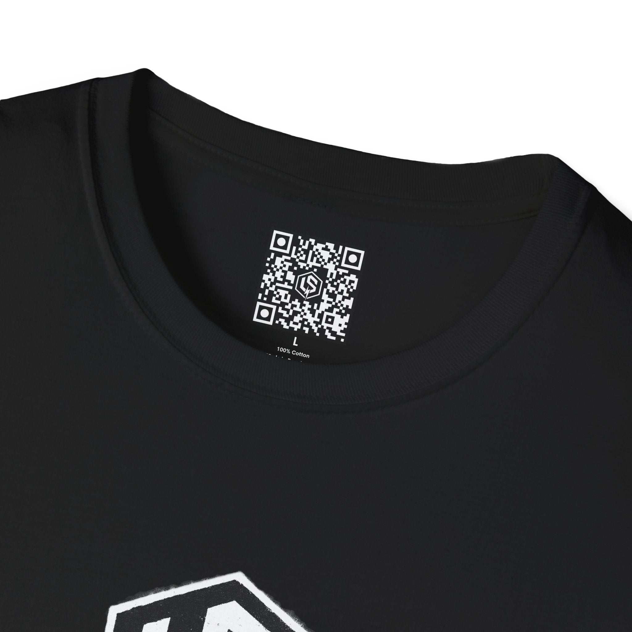 Unsponsored Stencil Tag Logo T‑Shirt — Bold Streetwear Tee