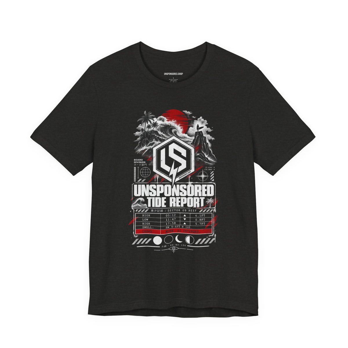 Unsponsored Tide Report Surf Graphic Tee — Board Division — product photo 2