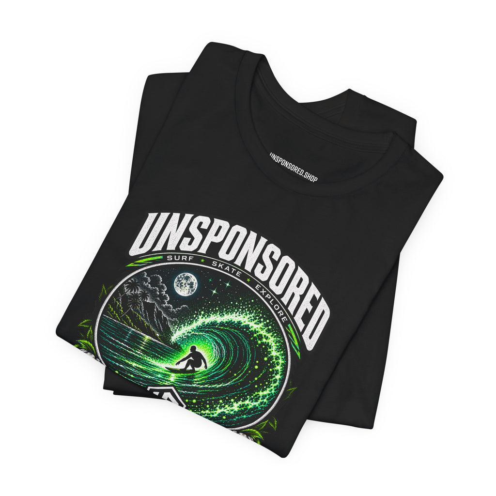 Unsponsored Green Wave Surf Graphic Tee — Board Division — product photo 6