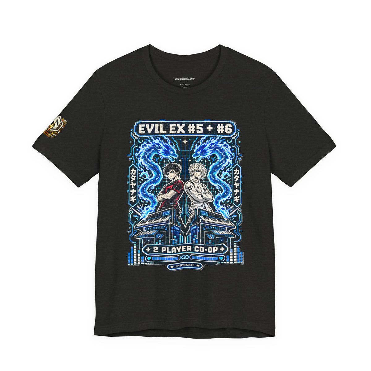 Unsponsored vs the World — Ex #5 & #6 Arcade Graphic Tee — product photo 2
