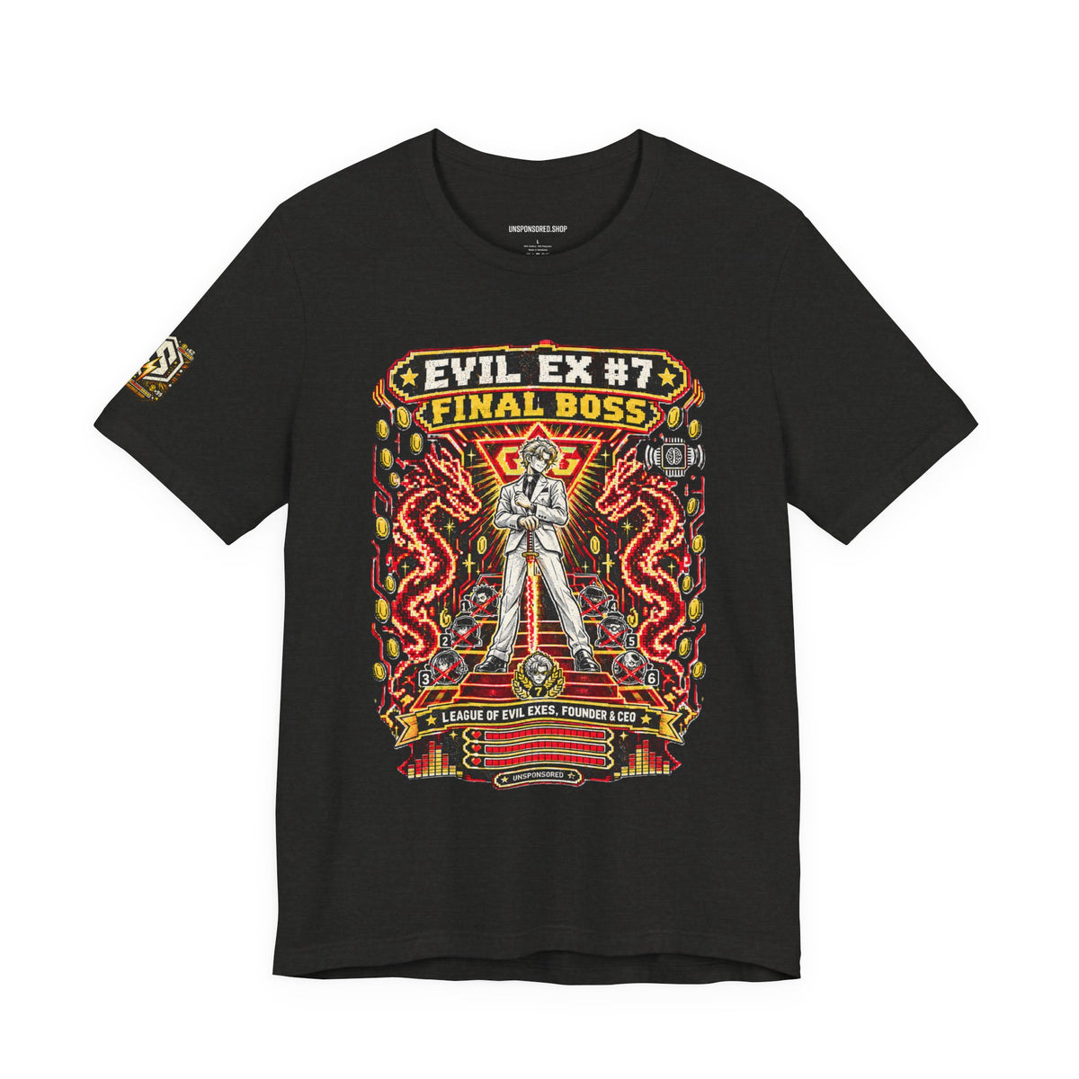 Unsponsored vs the World — Ex #7 Final Boss Graphic Tee — product photo 2