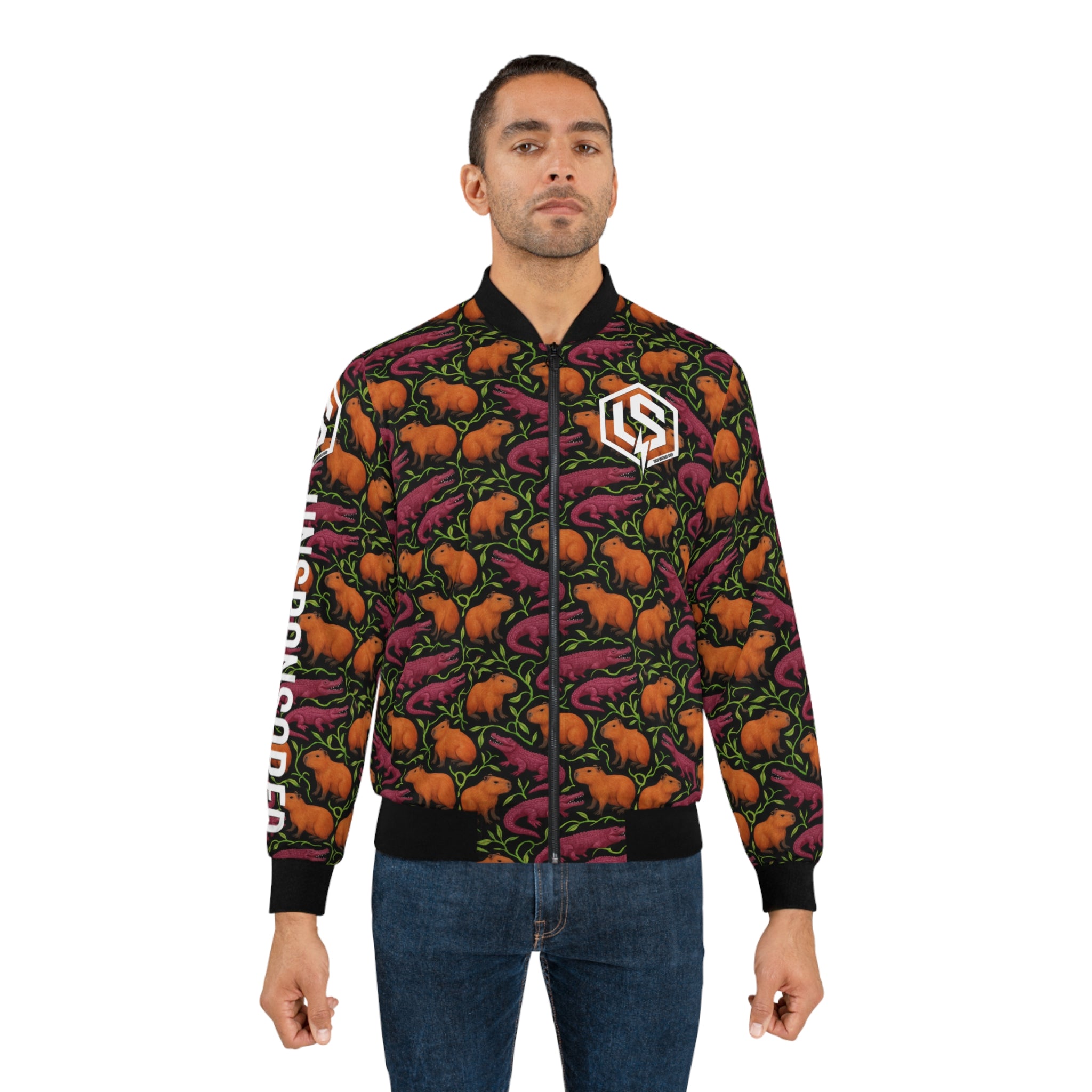 Capybara & Crocs - AOP Bomber Jacket