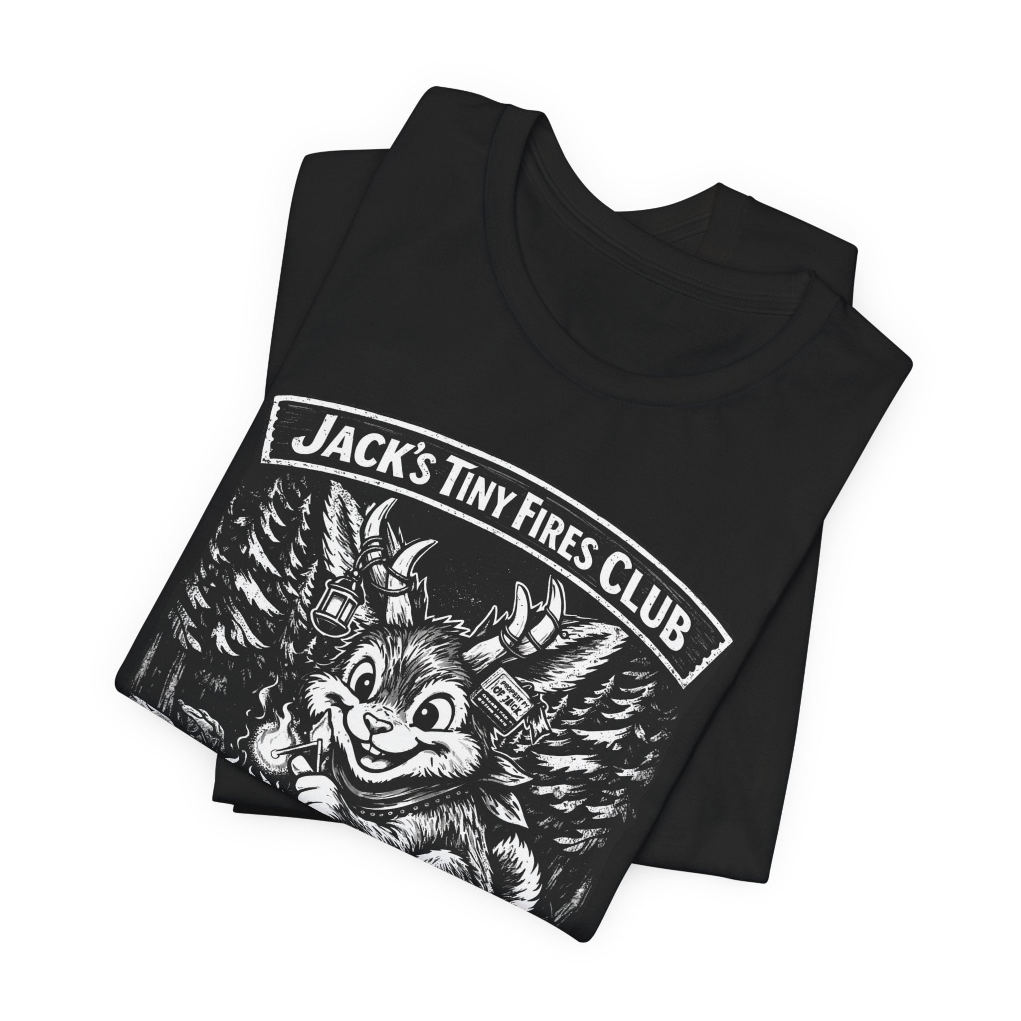 Jack’s Tiny Fires Club Tee — 'Jack's Joy Sparks' Campfire Graphic T-Shirt