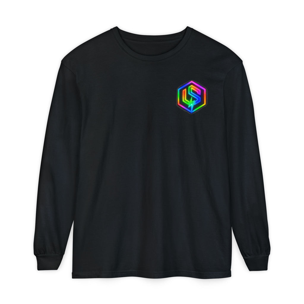 Neon Rainbow Logo Long Sleeve Tee