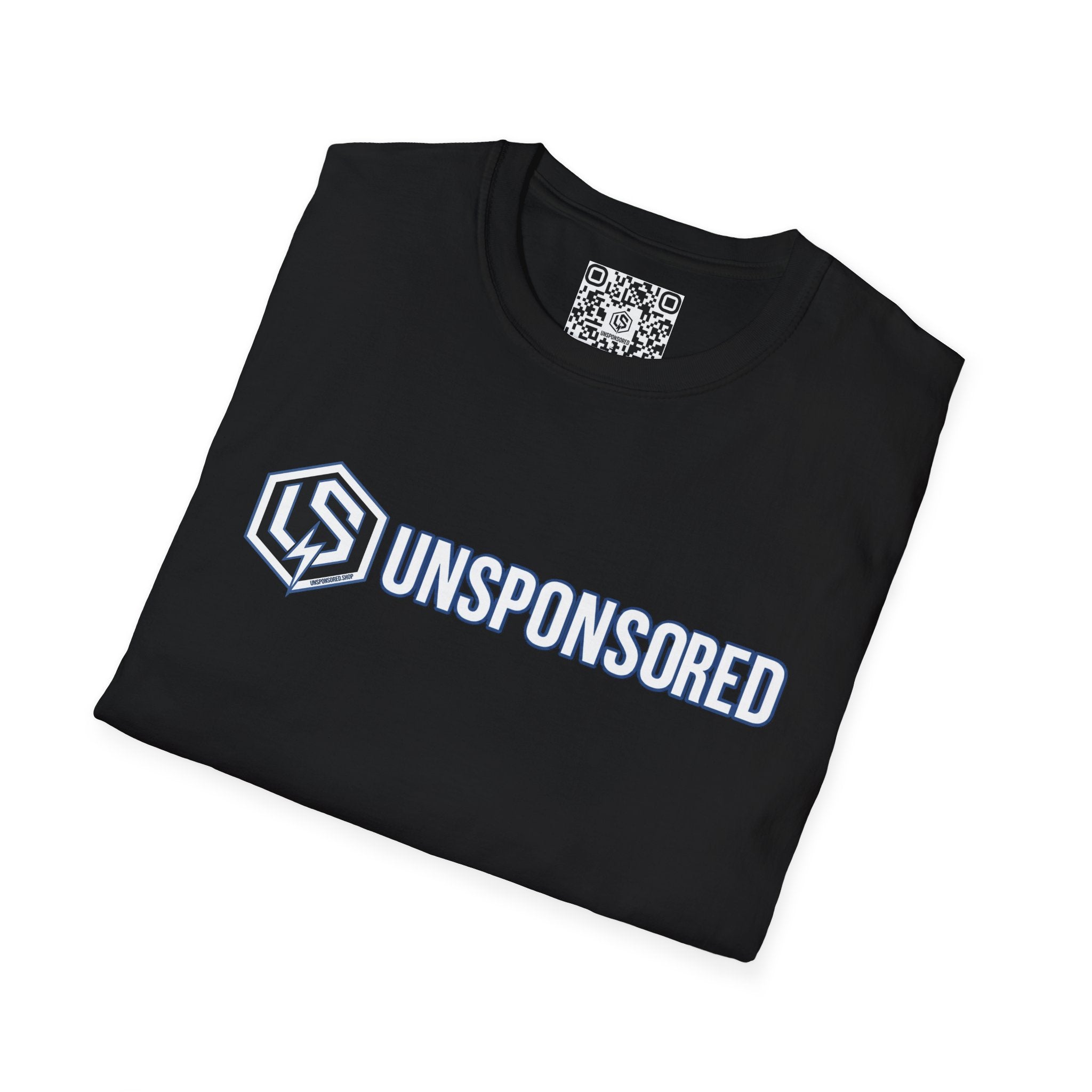 Unsponsored (Team Blue) Logo T-Shirt — Bold LS Hex Emblem Tee