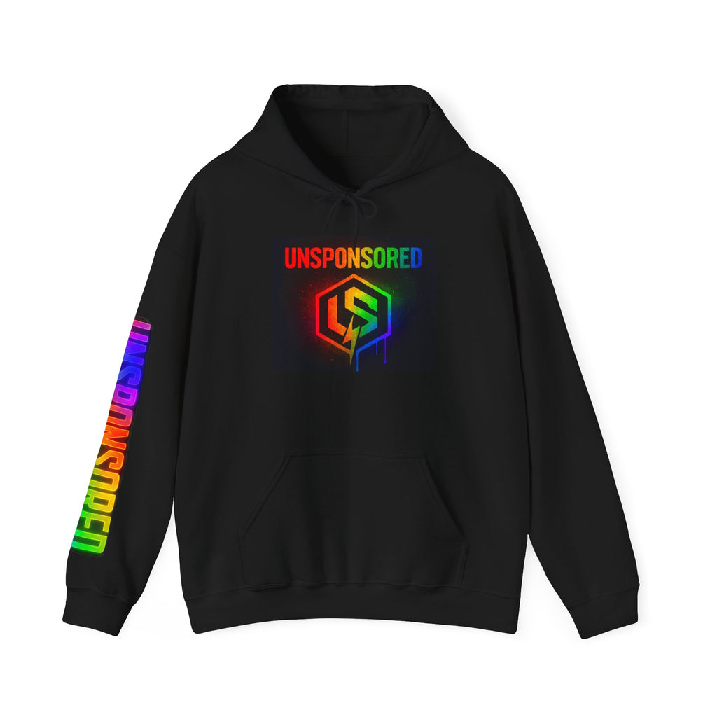 Unisex Heavy Neon Graffiti Hooded Sweatshirt