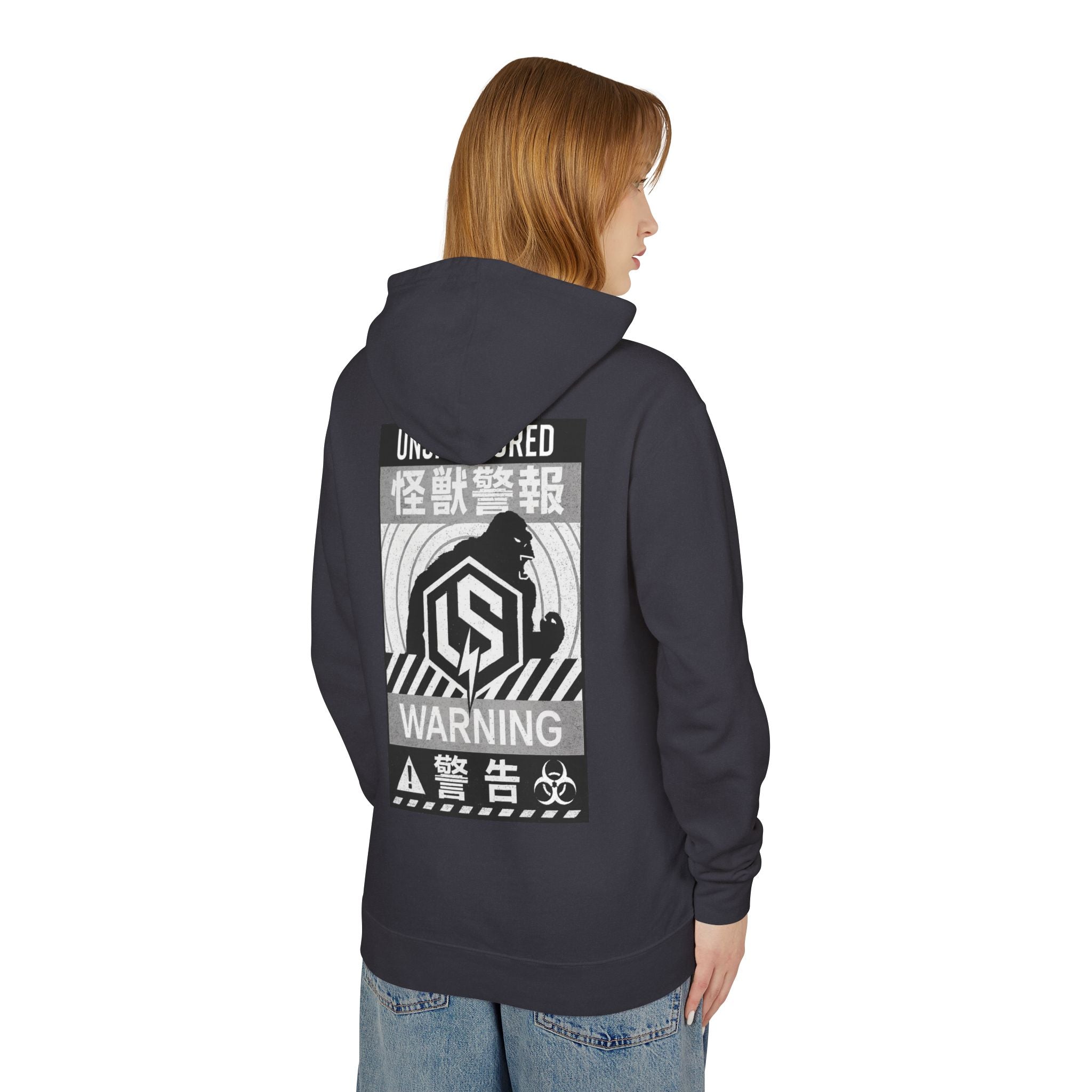 Gorilla Kaiju Graphic Hoodie — Unsponsored Retro Japanese Monster Poster Tee