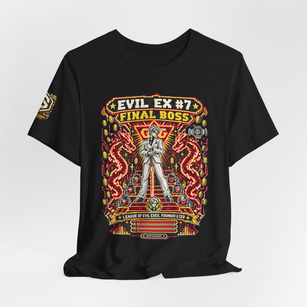 Unsponsored vs the World — Ex #7 Final Boss Graphic Tee — product photo 6