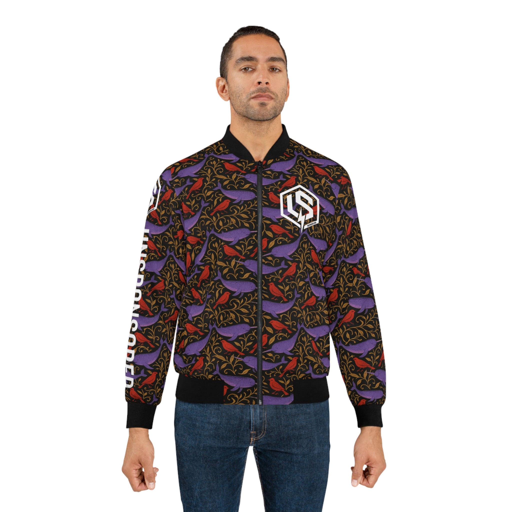 Narwahls & Nightingales – AOP Bomber Jacket