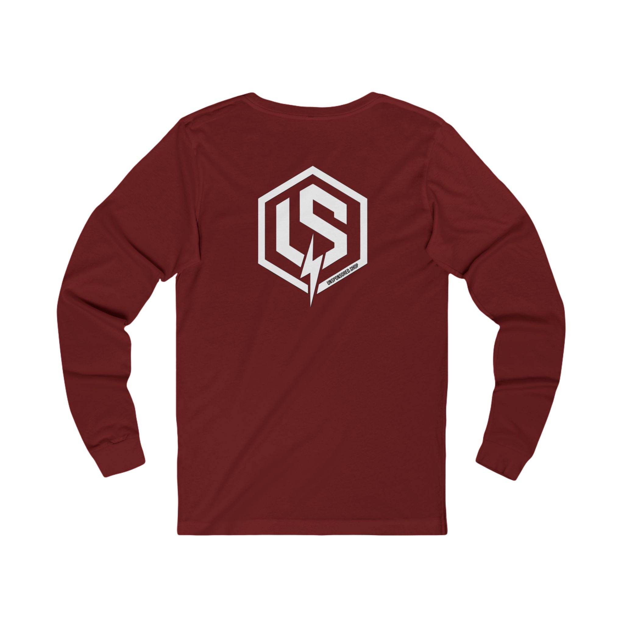 Long Sleeve Tee — Minimal Logo Crewneck (Front Chest & Back Emblem)