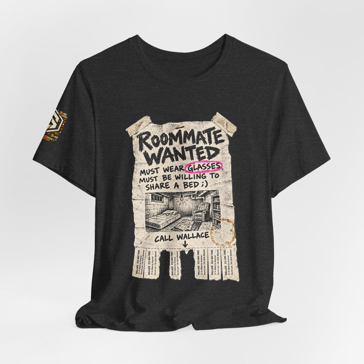 Unsponsored vs the World — Roommate Wanted Graphic Tee — product photo 12