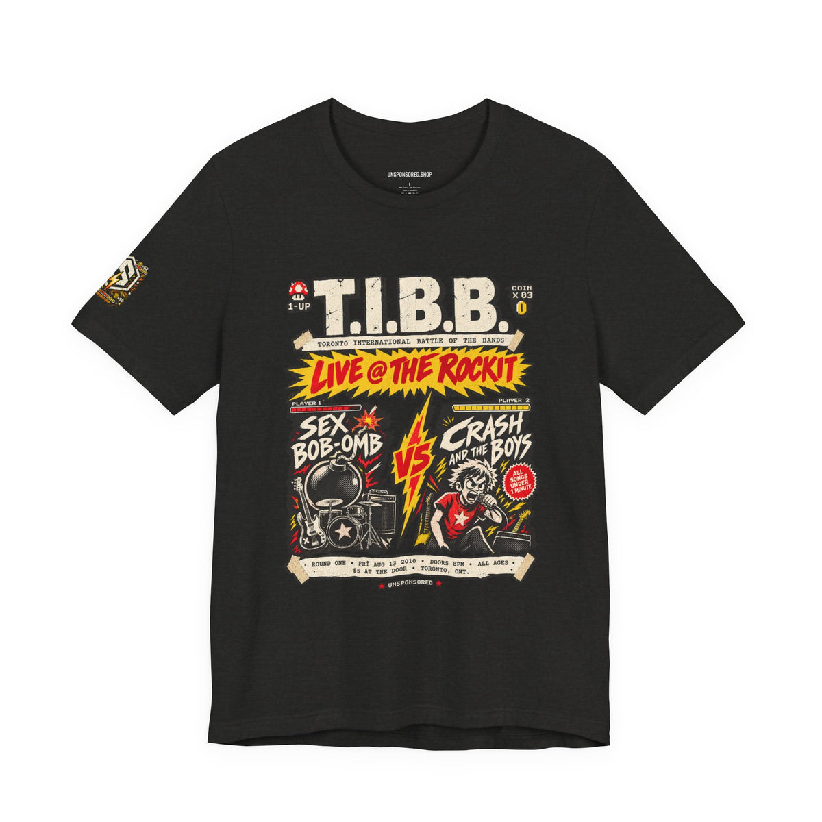 Unsponsored vs the World — TIBB Graphic Tee — product photo 2