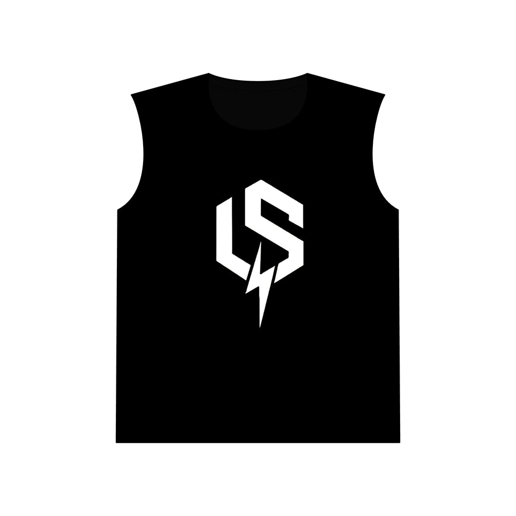 Unsponsored Muscle Tank Top — Bold Gym Tank with Lightning Logo
