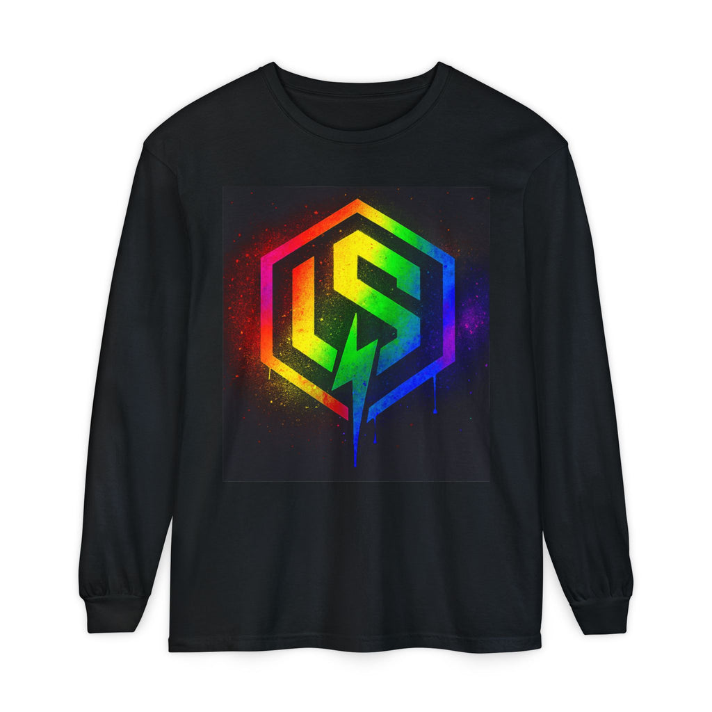 Unisponsored Rainbow Graffiti Logo Long Sleeve Tee