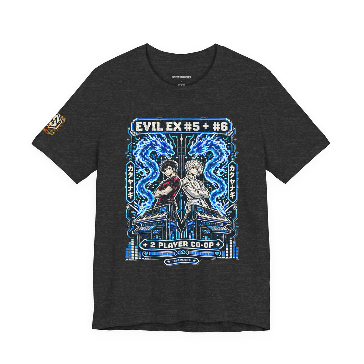 Unsponsored vs the World — Ex #5 & #6 Arcade Graphic Tee — product photo 3