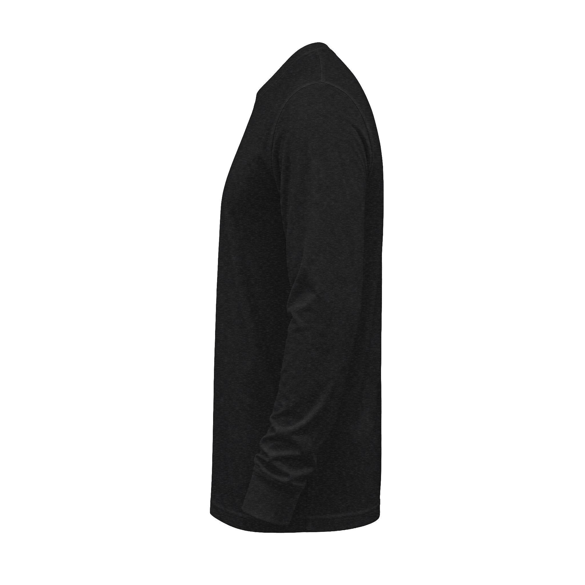 Long Sleeve Tee — Minimal Logo Crewneck (Front Chest & Back Emblem)