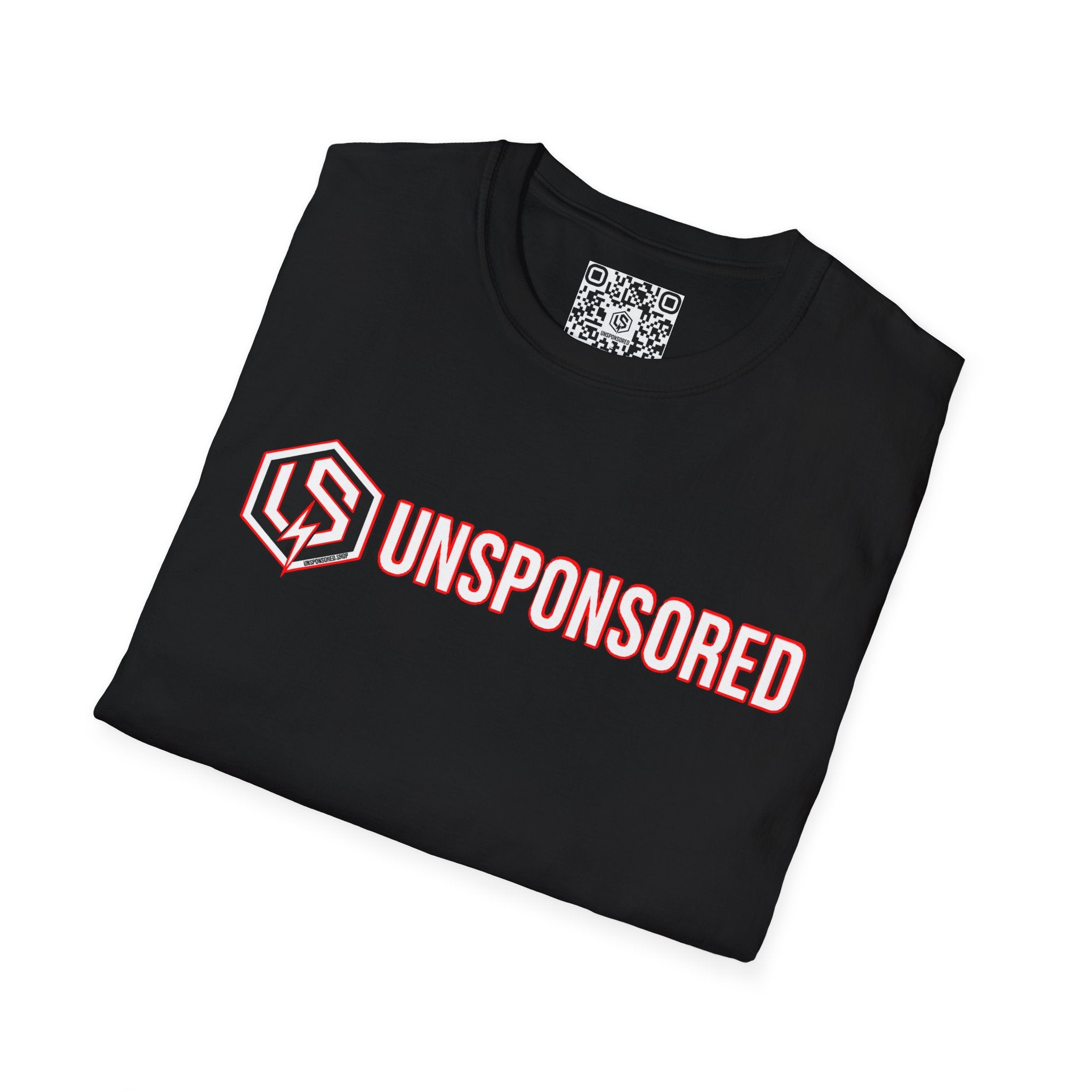 Unsponsored (Team Red) Logo T-Shirt — Bold LS Hex Emblem Tee