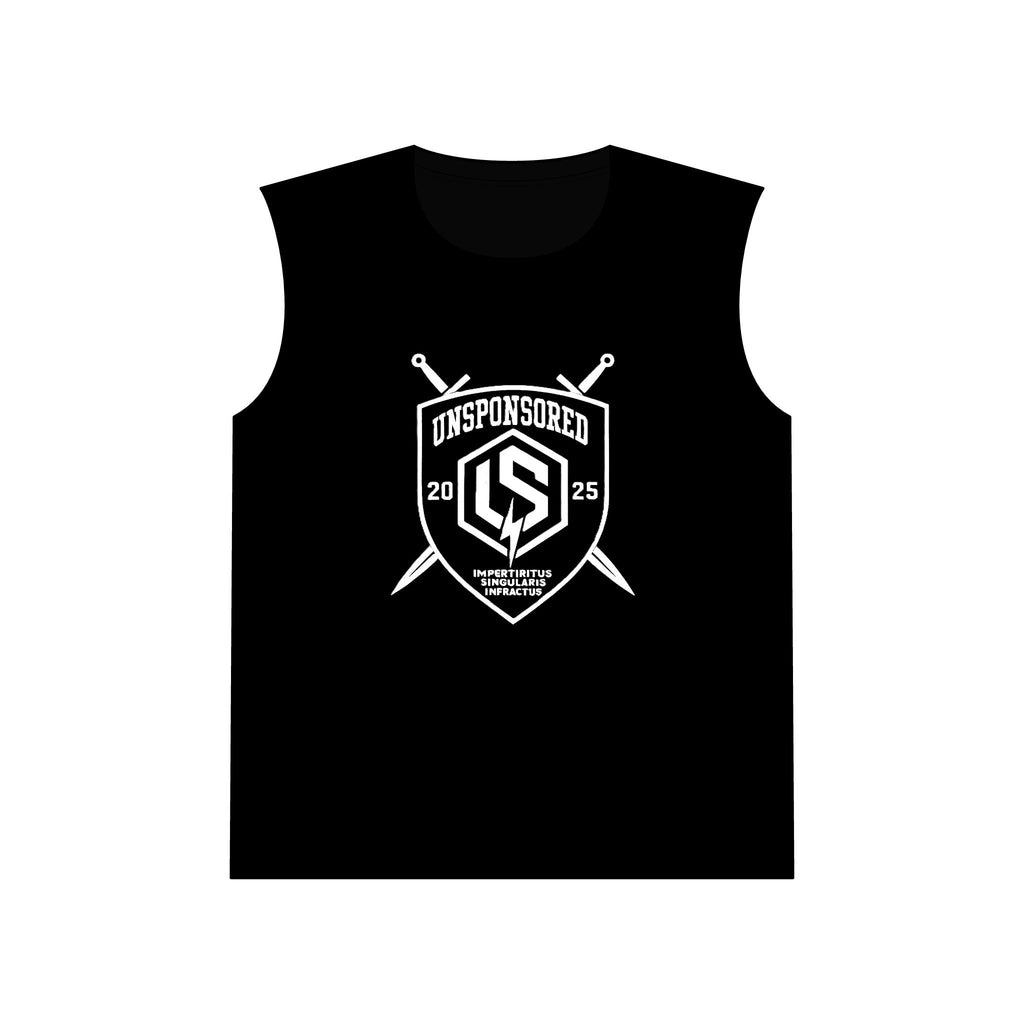 Unsponsored Crest Muscle Tank in black — front view