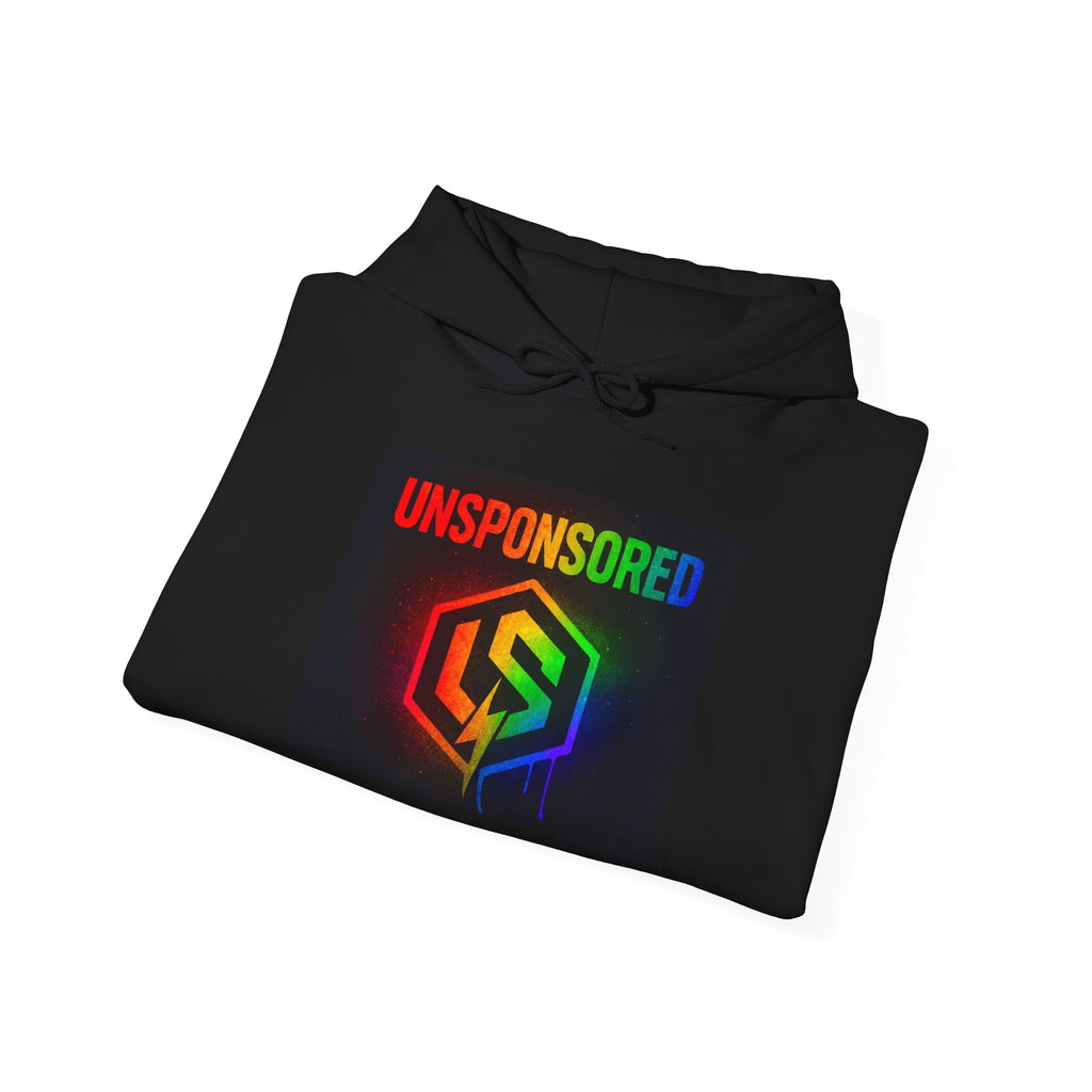 Unisex Heavy Neon Graffiti Hooded Sweatshirt