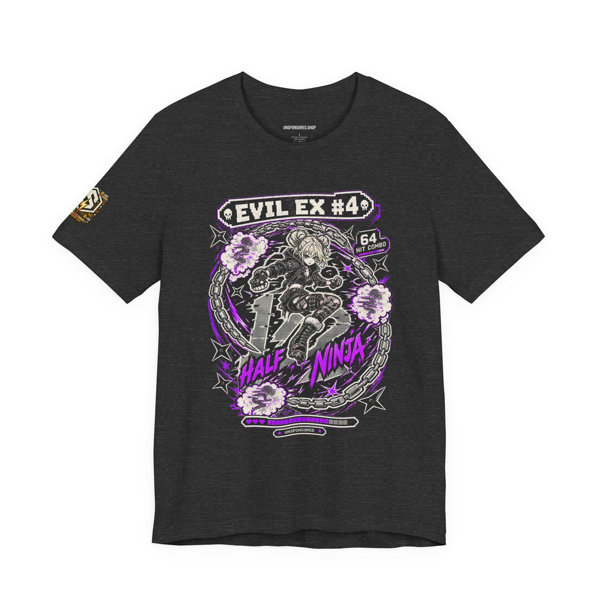 Unsponsored vs the World — Evil Ex #4 Half Ninja Graphic Tee — product photo 3