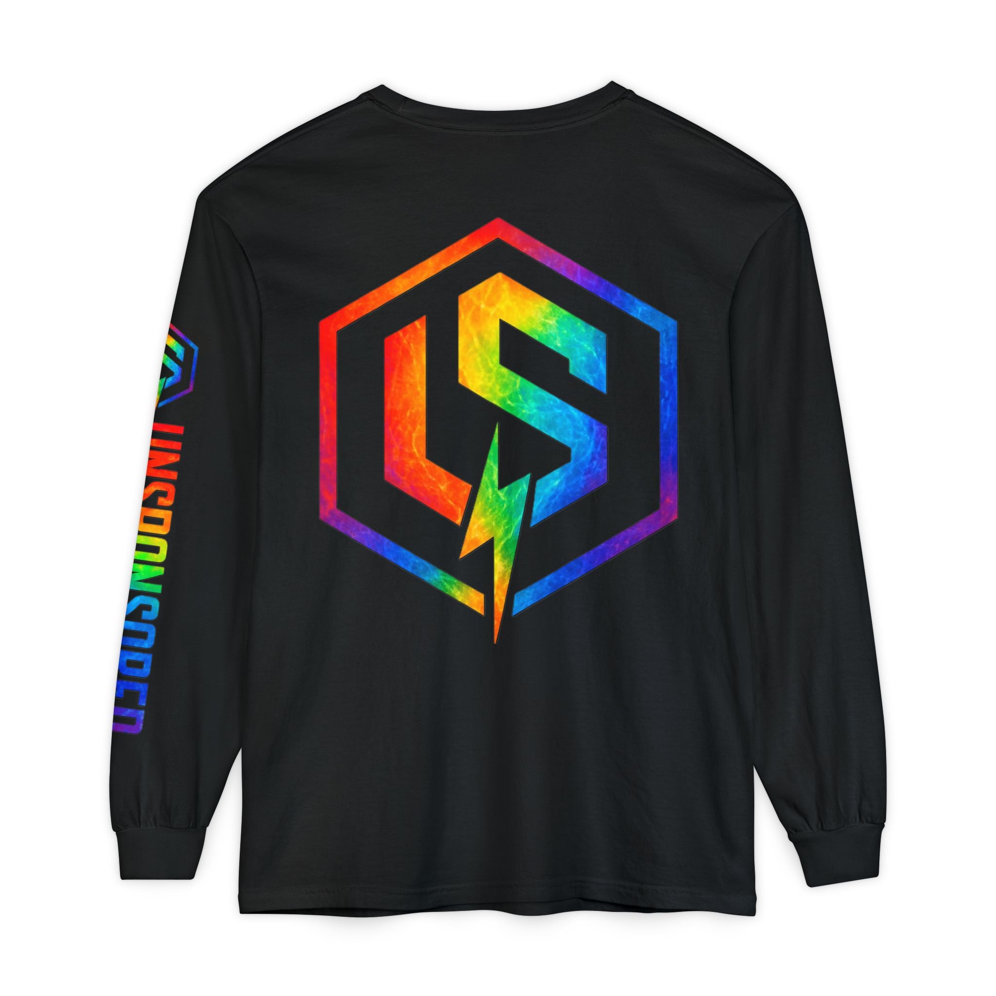 Rainbow 'UNSPONSORED' Logo Long Sleeve Tee
