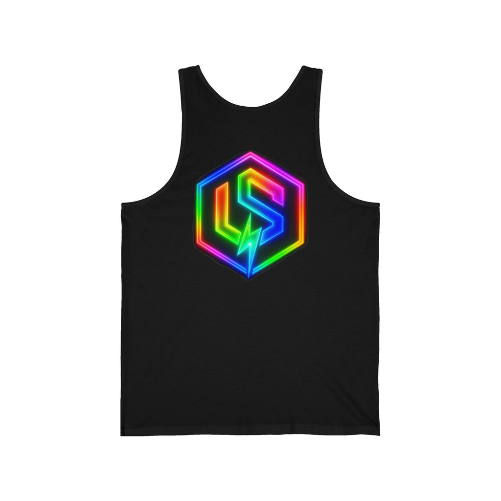 Neon Afterdark Logo Tank Top — Graphic Unisex Jersey Tank