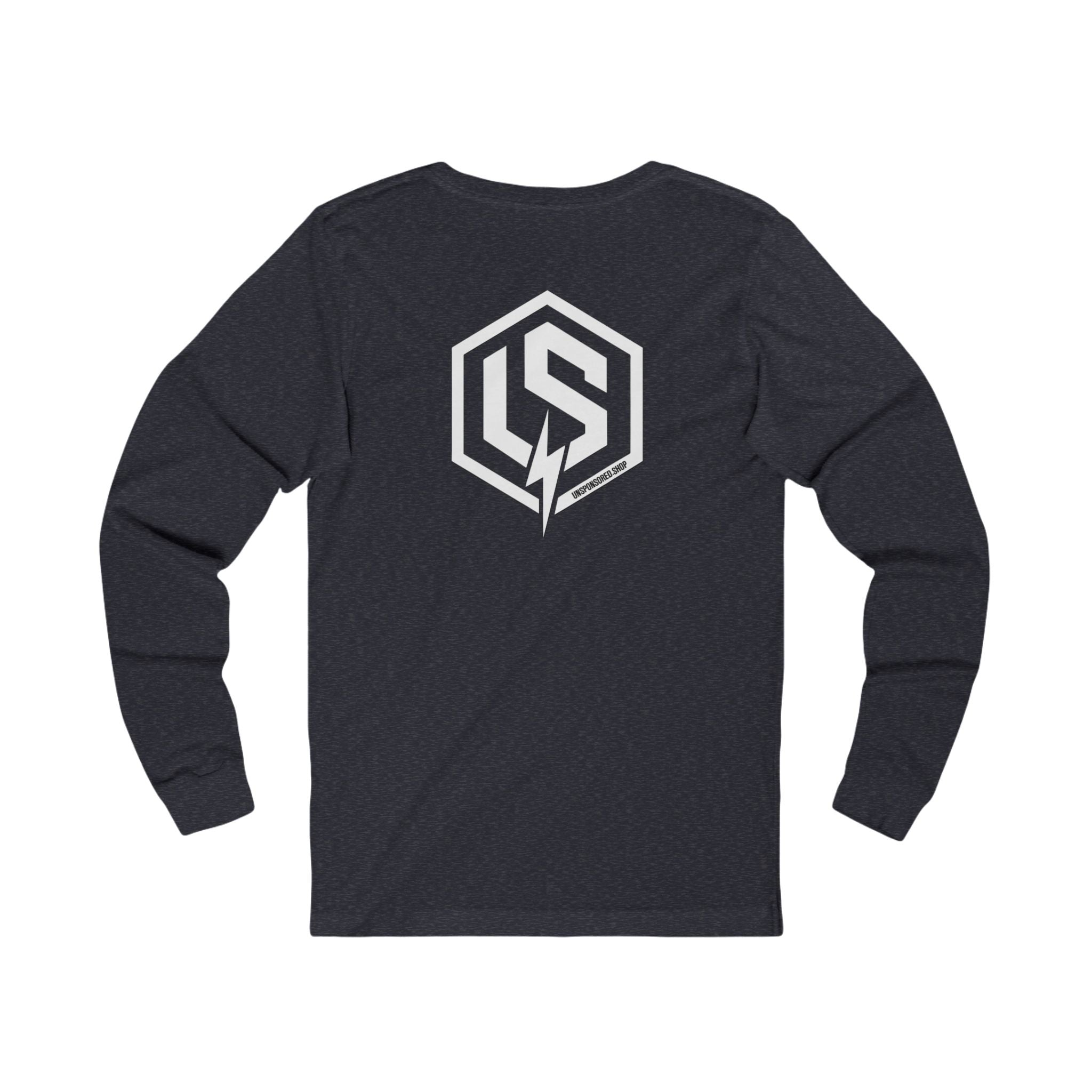 Long Sleeve Tee — Minimal Logo Crewneck (Front Chest & Back Emblem)