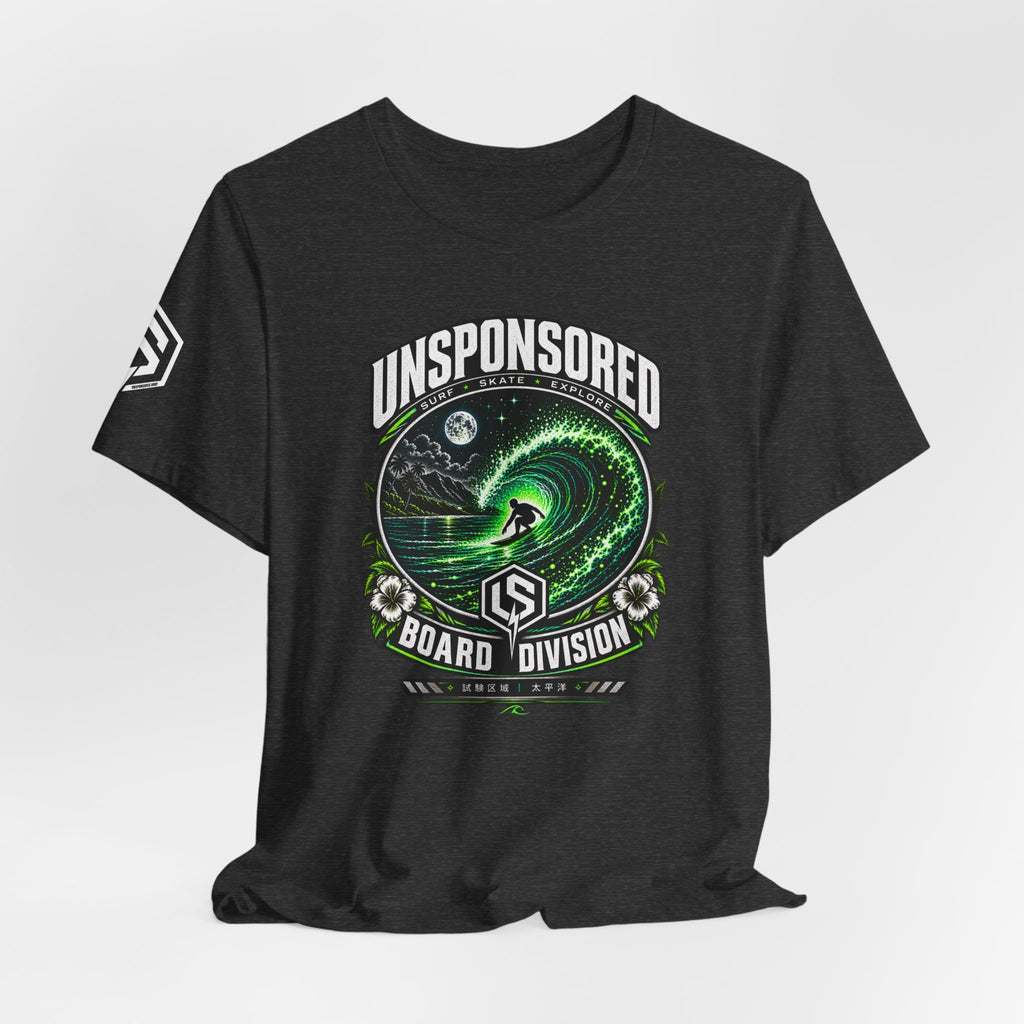 Unsponsored Green Wave Surf Graphic Tee — Board Division — product photo 13