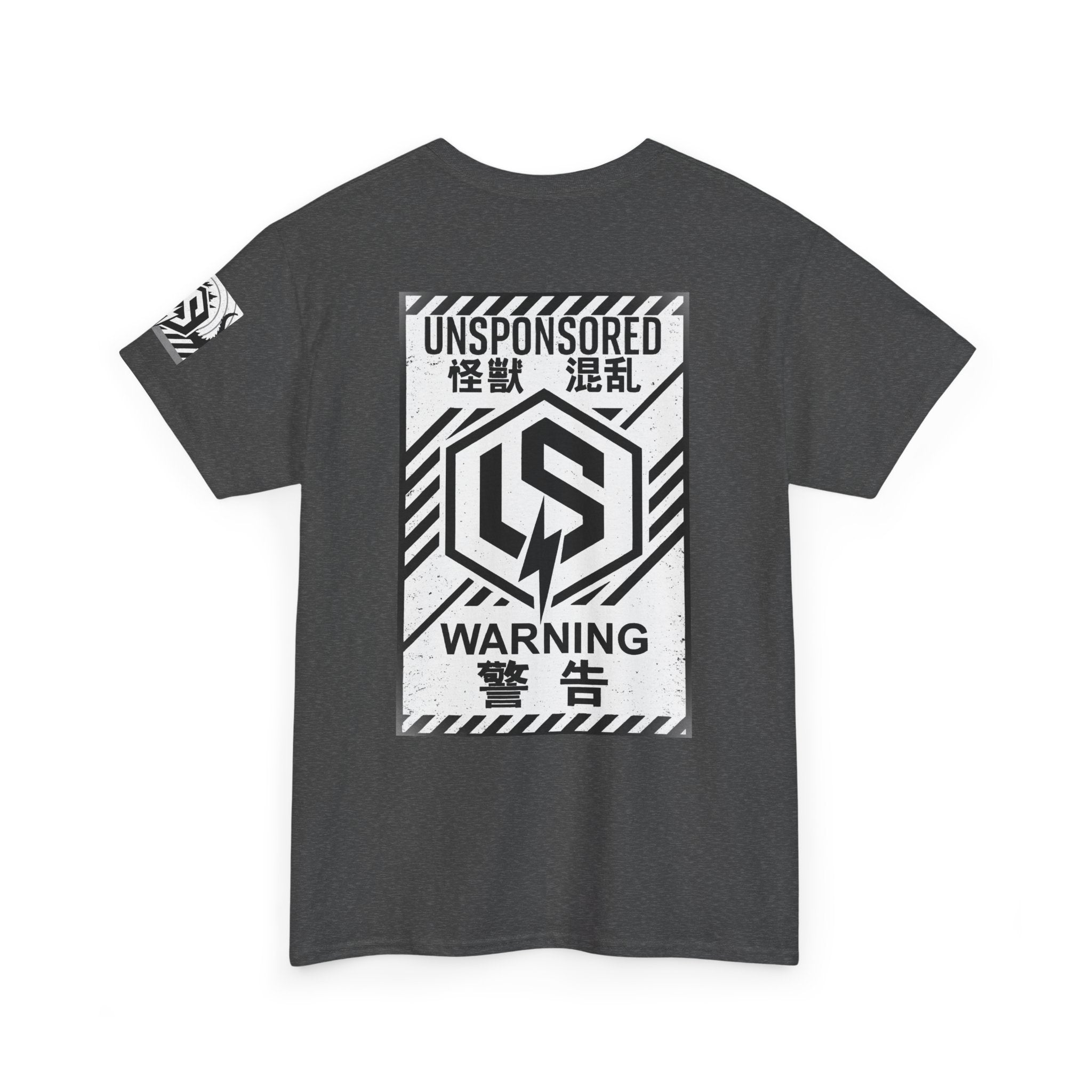 Kaiju Warning Logo Tee — 'Unsponsored' Graphic Streetwear T-Shirt