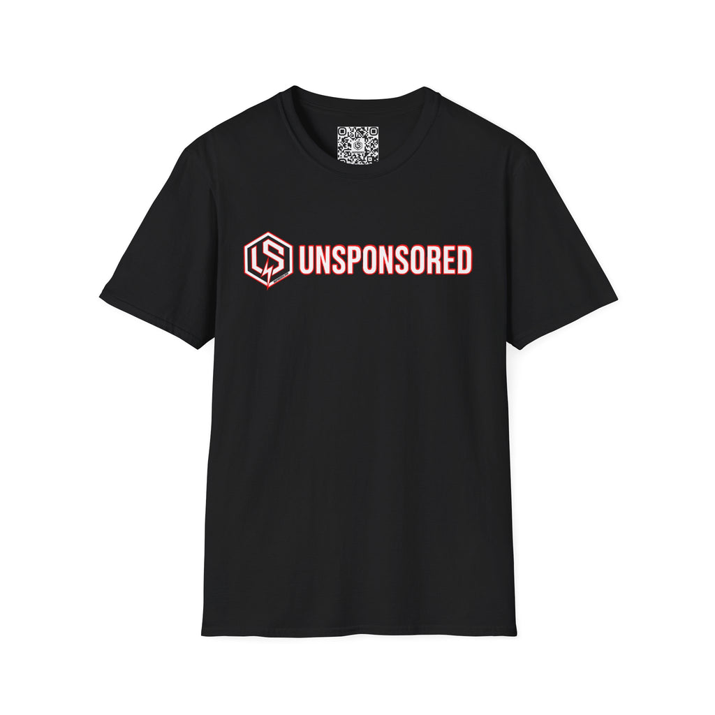 Unsponsored (Team Red) Logo T-Shirt — Bold LS Hex Emblem Tee