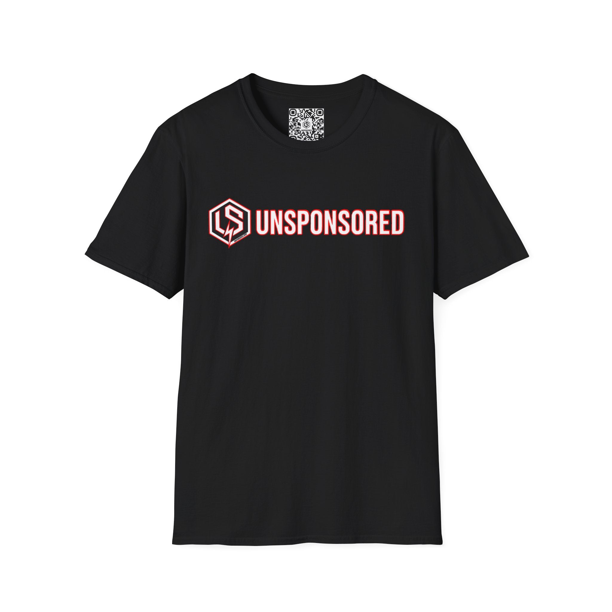 Unsponsored (Team Red) Logo T-Shirt — Bold LS Hex Emblem Tee
