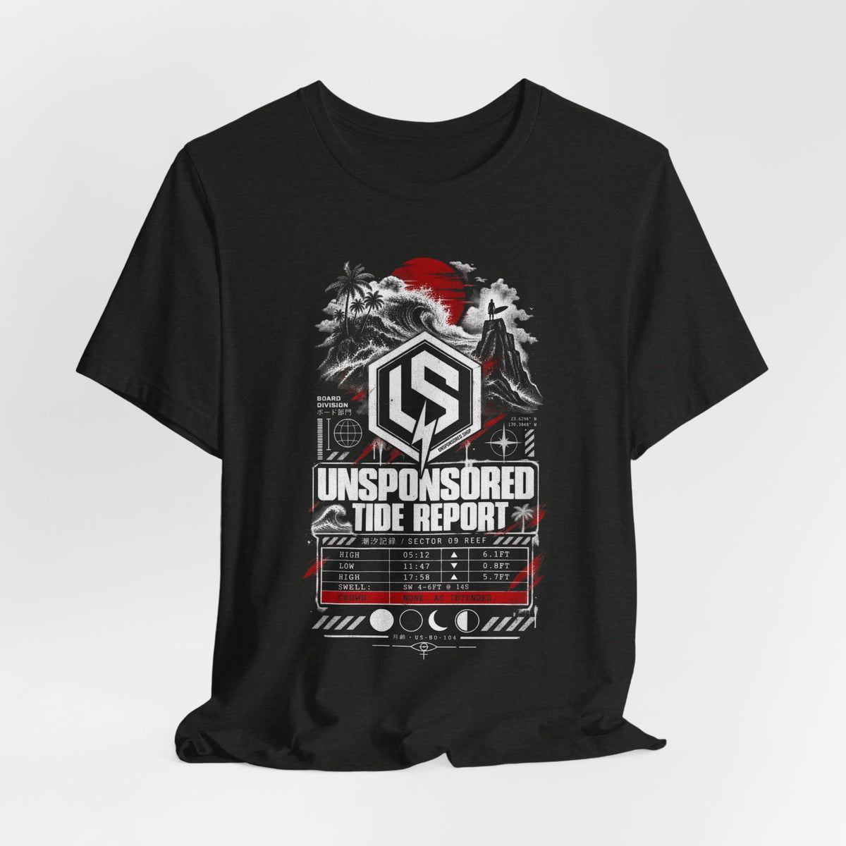 Unsponsored Tide Report Surf Graphic Tee — Board Division — product photo 9