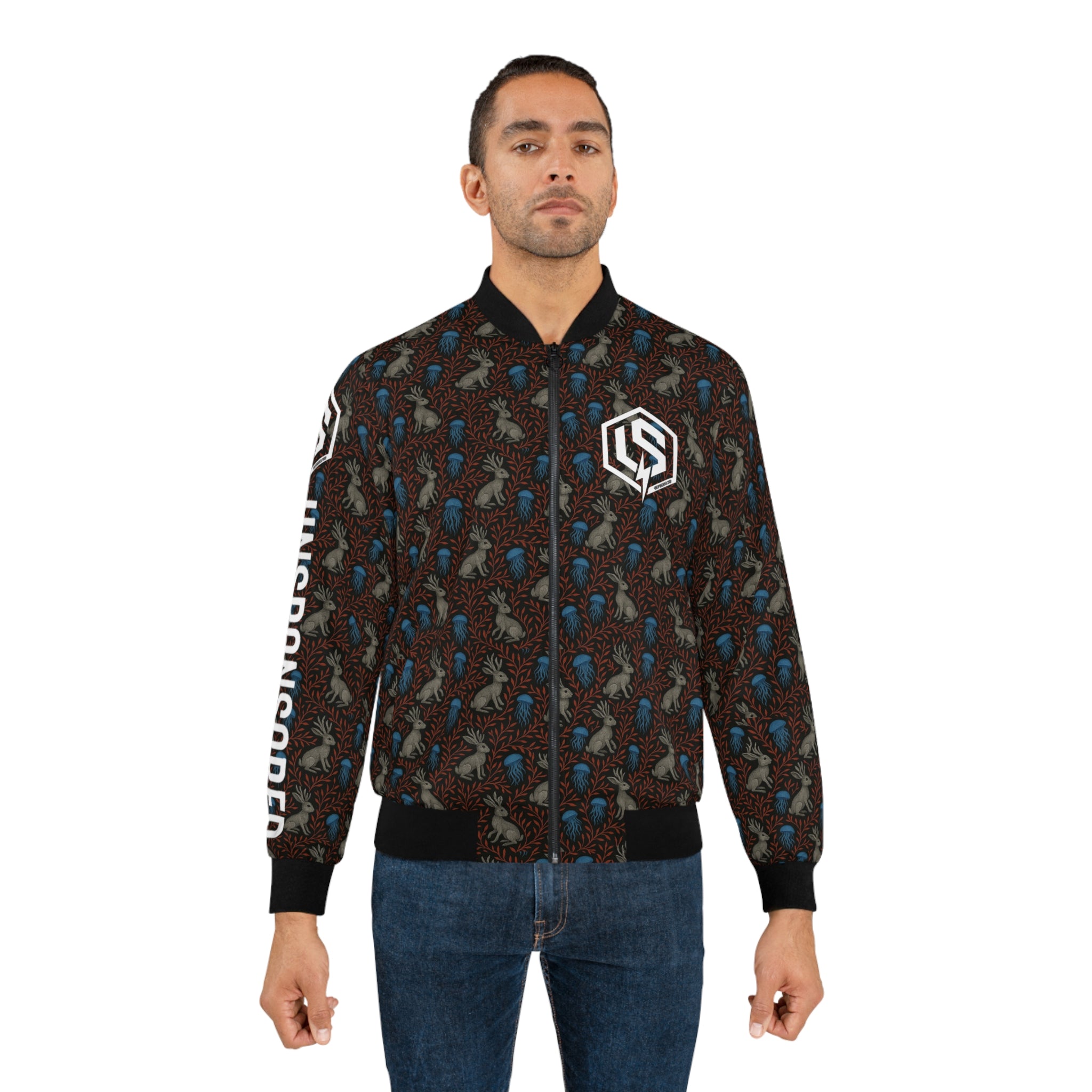 Jackalopes & Jellies Bomber Jacket — All-Over Print Jacket