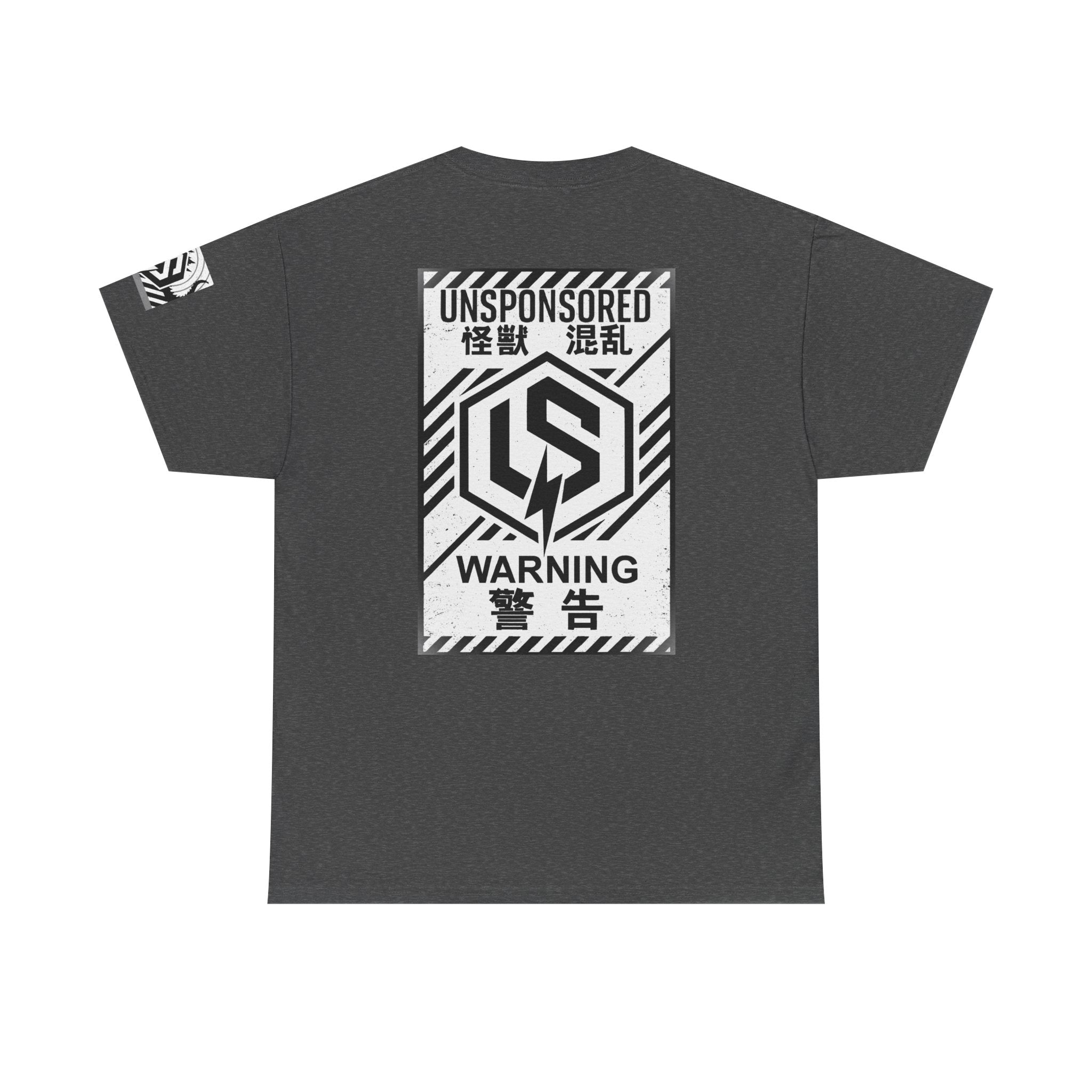 Kaiju Warning Logo Tee — 'Unsponsored' Graphic Streetwear T-Shirt