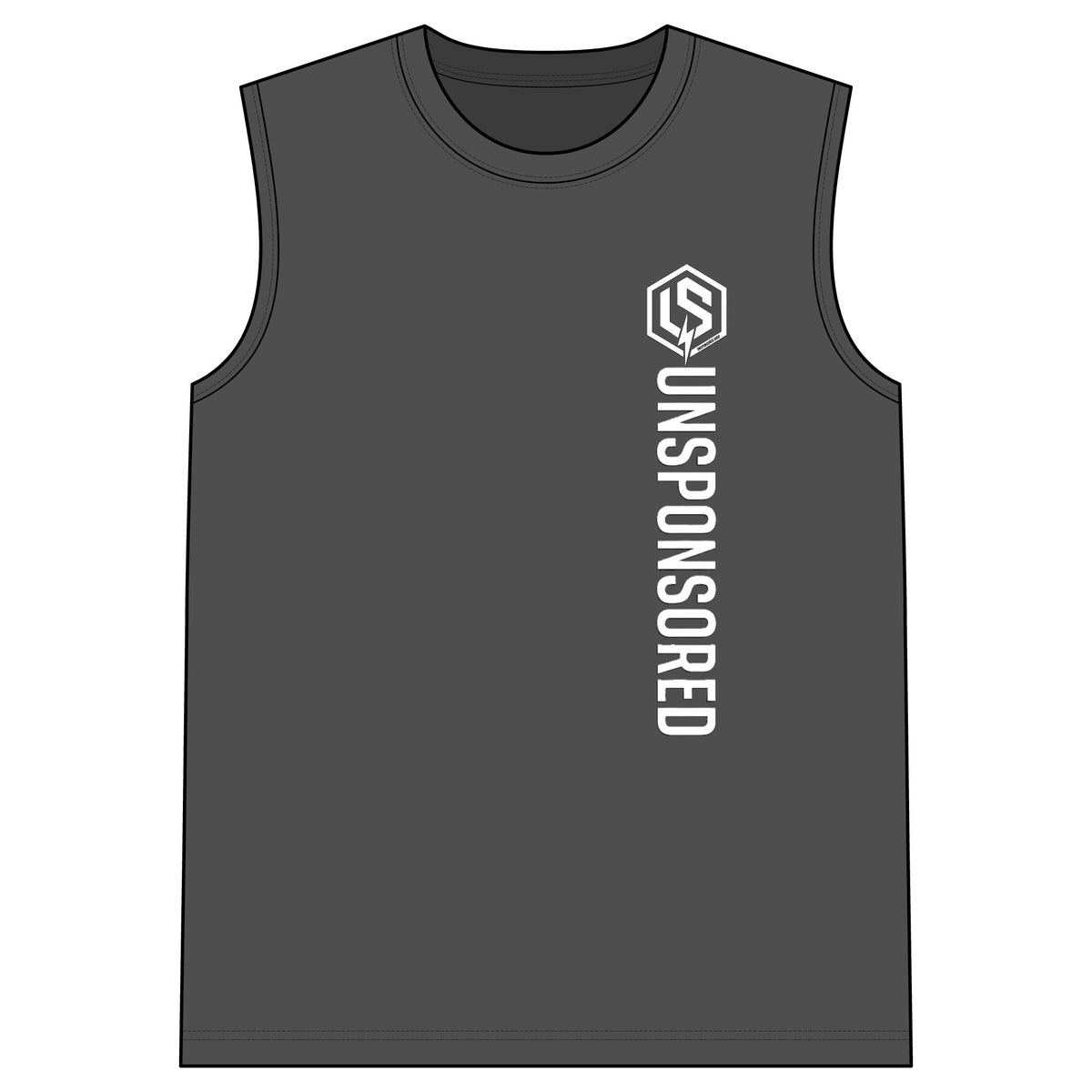Unsponsored Gym Sleeveless Tee — Muscle Tank — product photo 2
