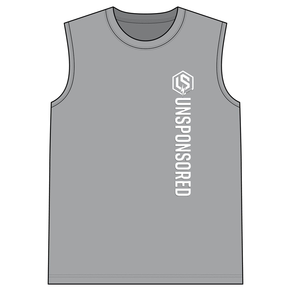 Unsponsored Gym Sleeveless Tee — Muscle Tank — product photo 3