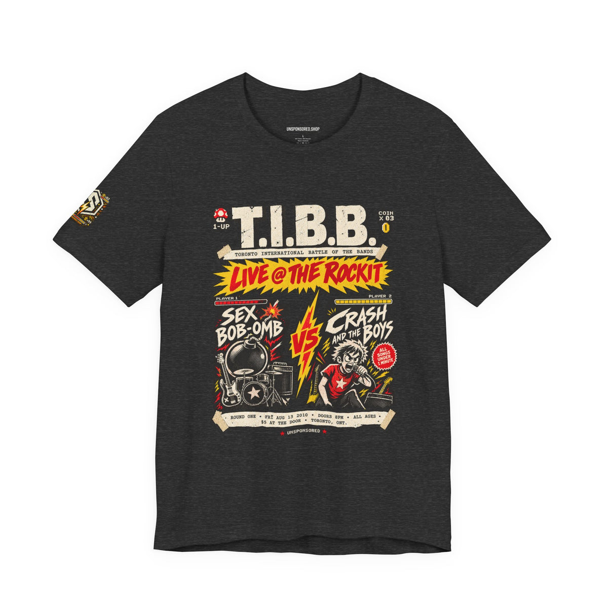 Unsponsored vs the World — TIBB Graphic Tee — product photo 3
