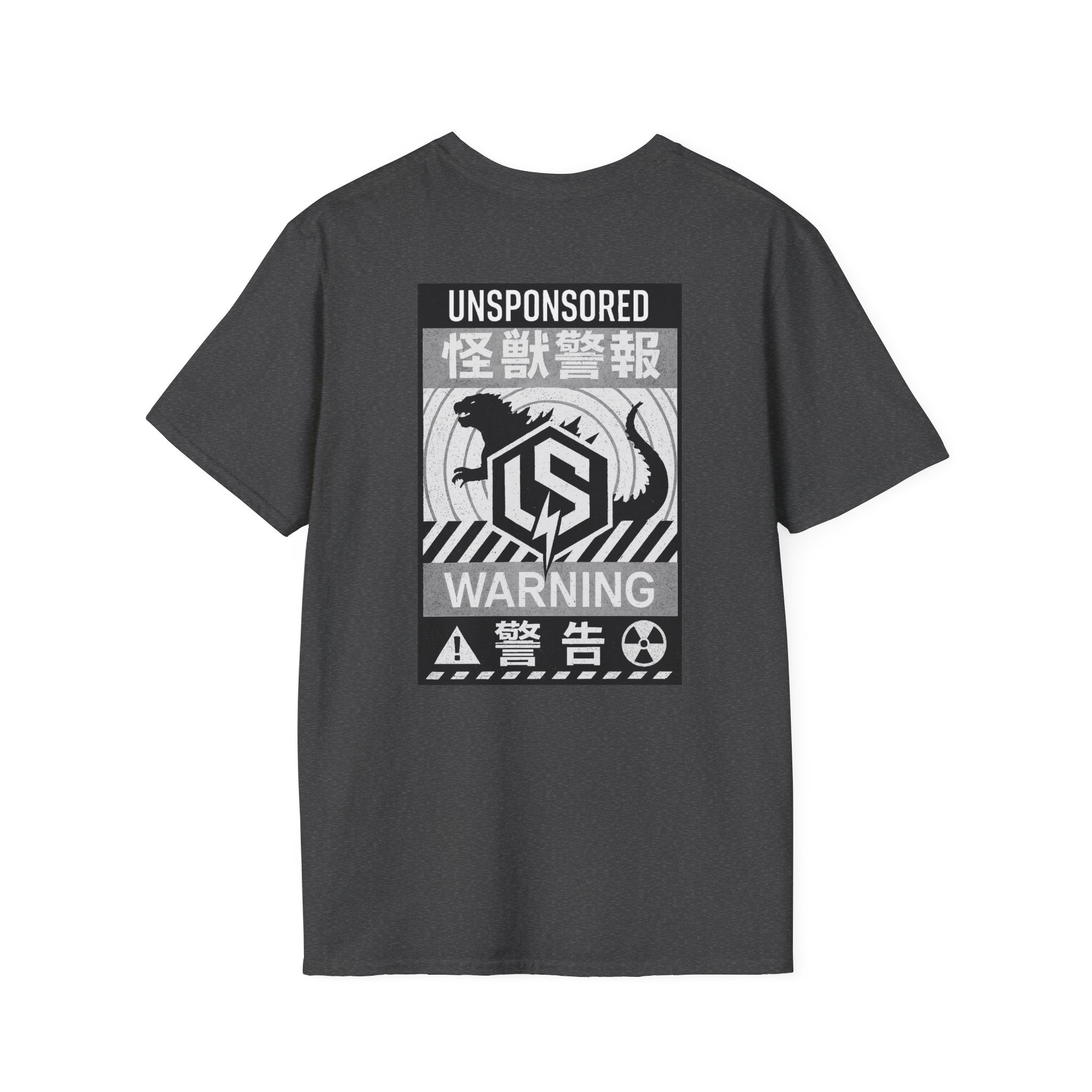 God Kaiju Warning Graphic T-Shirt — 'Unsponsored' Kaiju Poster Tee