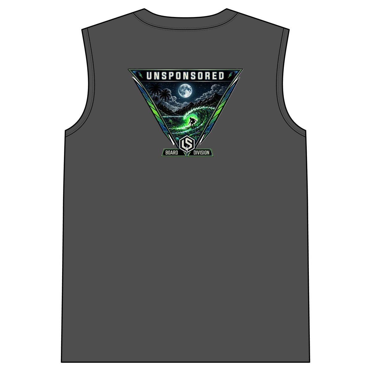 Unsponsored Surf Board Division Graphic Muscle Tank — product photo 7