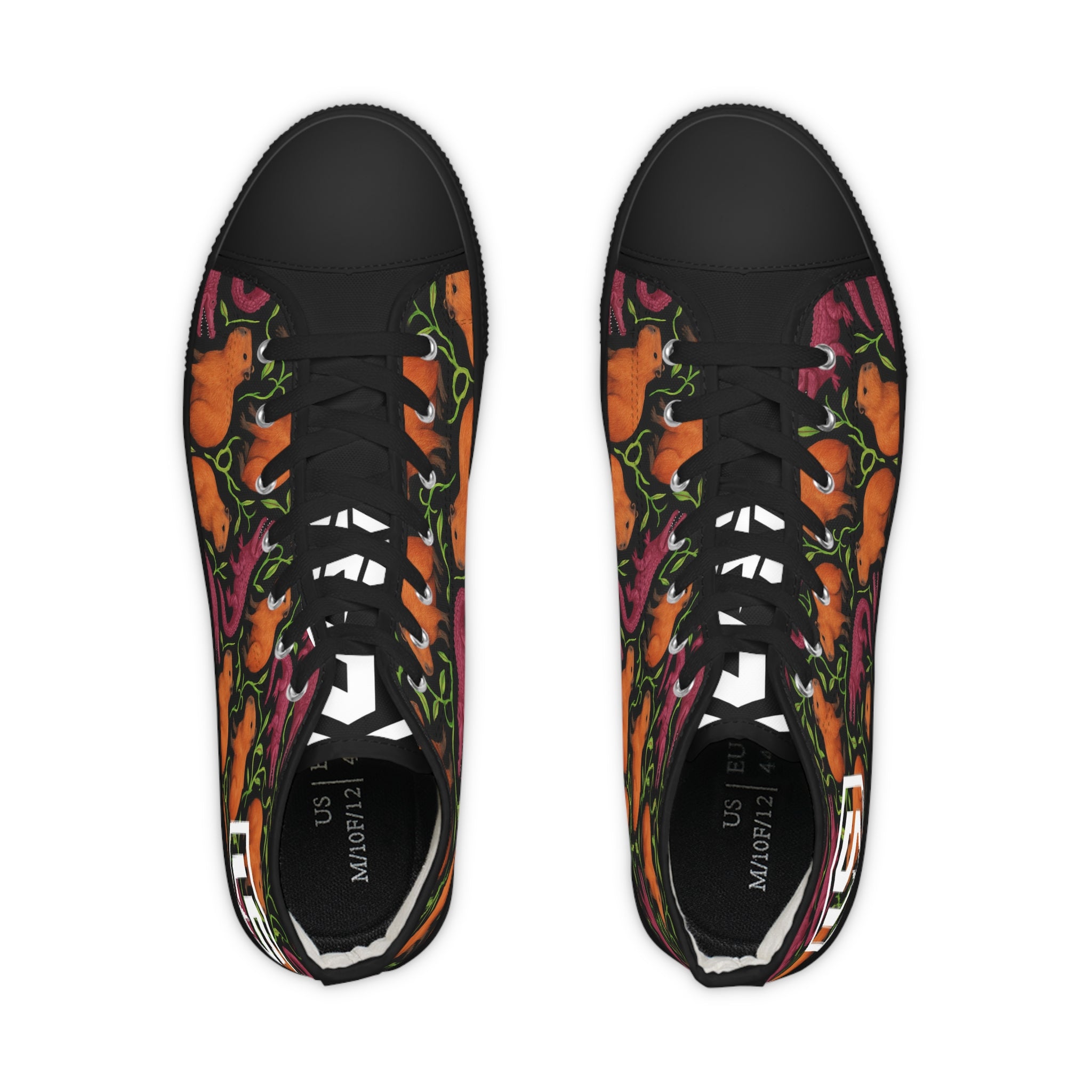 Men's Capybaras and Crocodiles High Top Sneakers