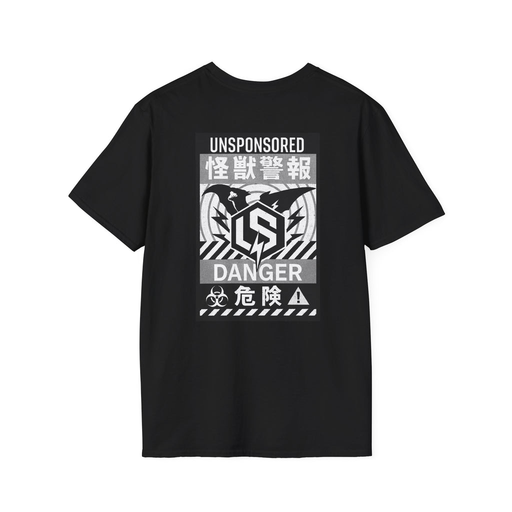 Wing Kaiju Danger Graphic T-Shirt — Unsponsored Kaiju Streetwear Tee