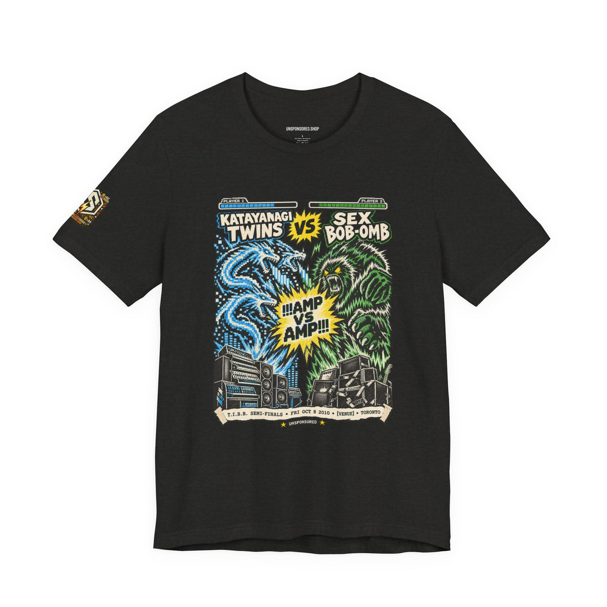 Unsponsored vs the World — Amp vs Amp Graphic Tee — product photo 2