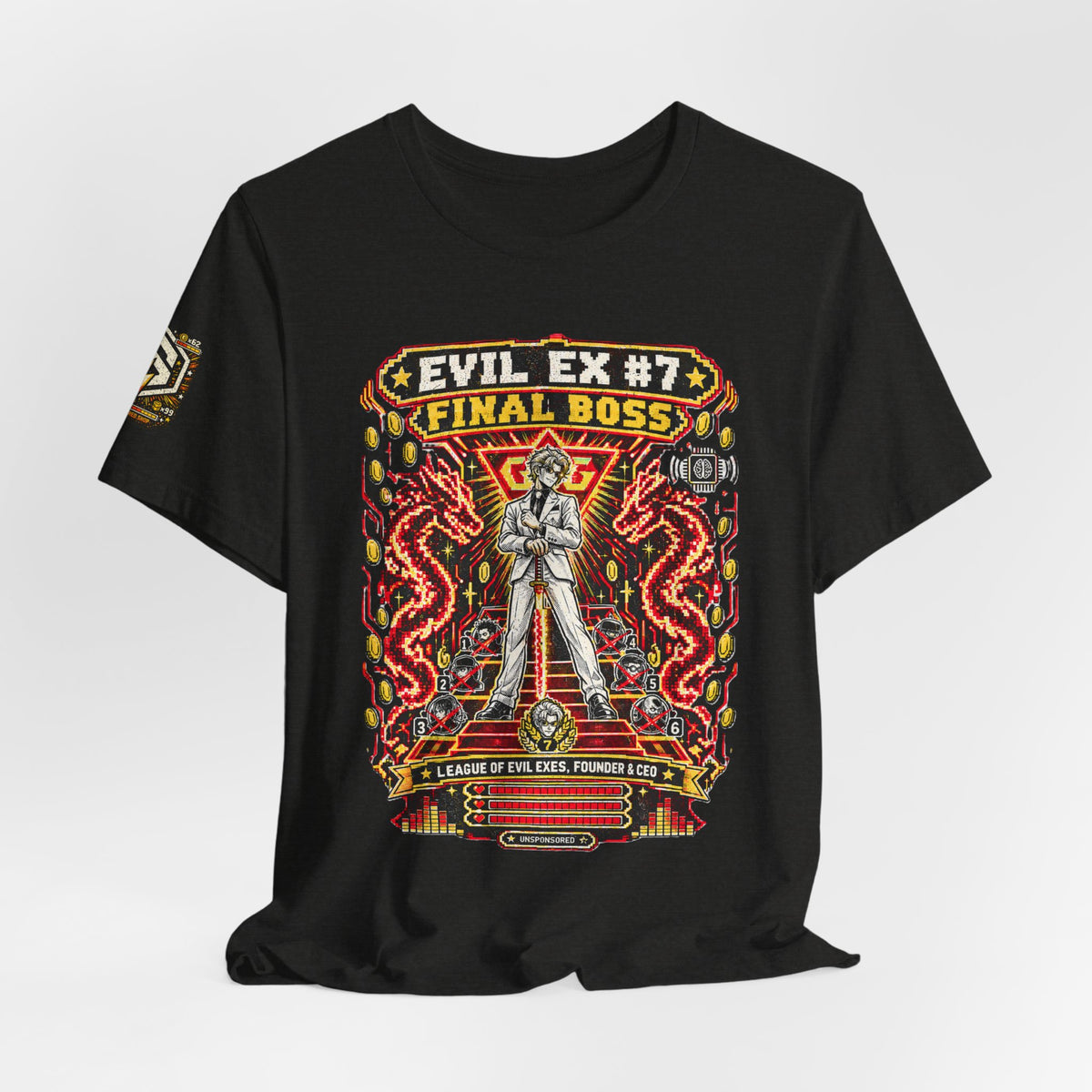 Unsponsored vs the World — Ex #7 Final Boss Graphic Tee — product photo 9