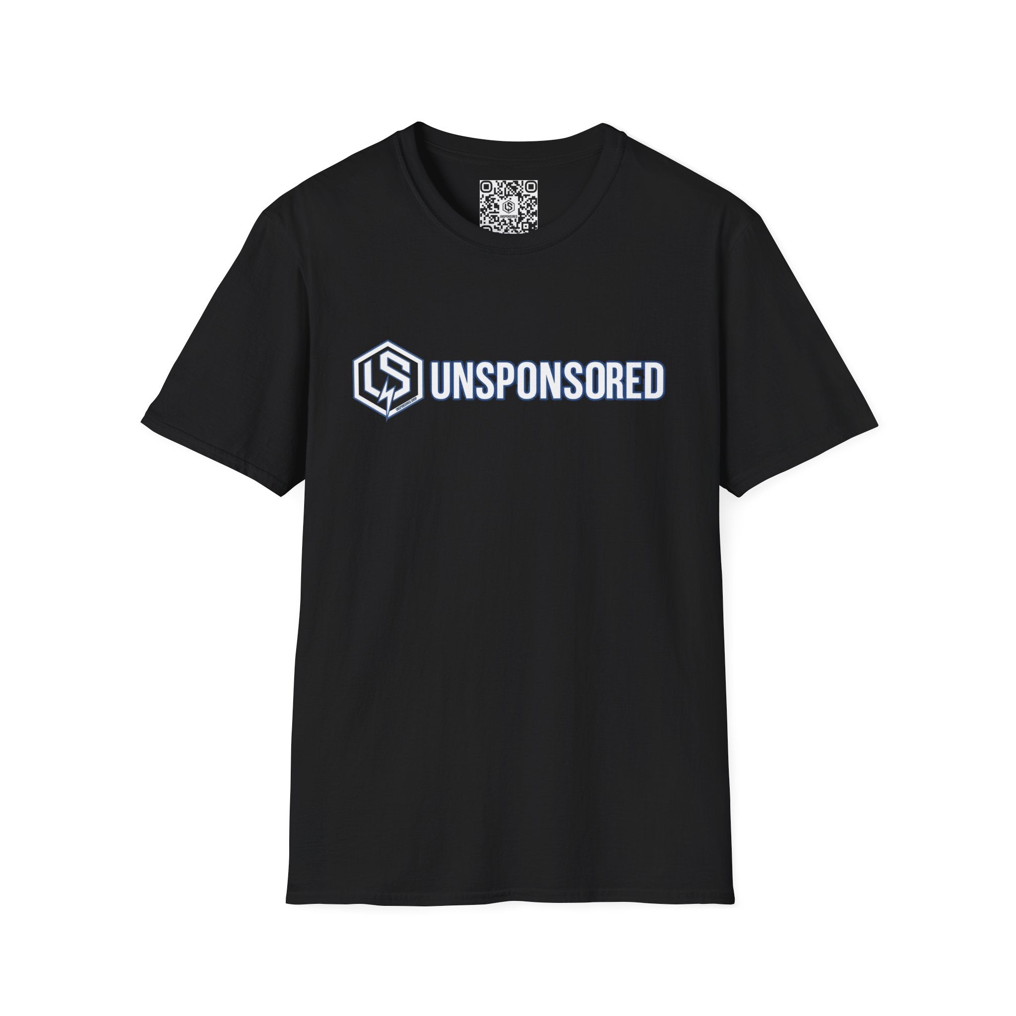 Unsponsored (Team Blue) Logo T-Shirt — Bold LS Hex Emblem Tee