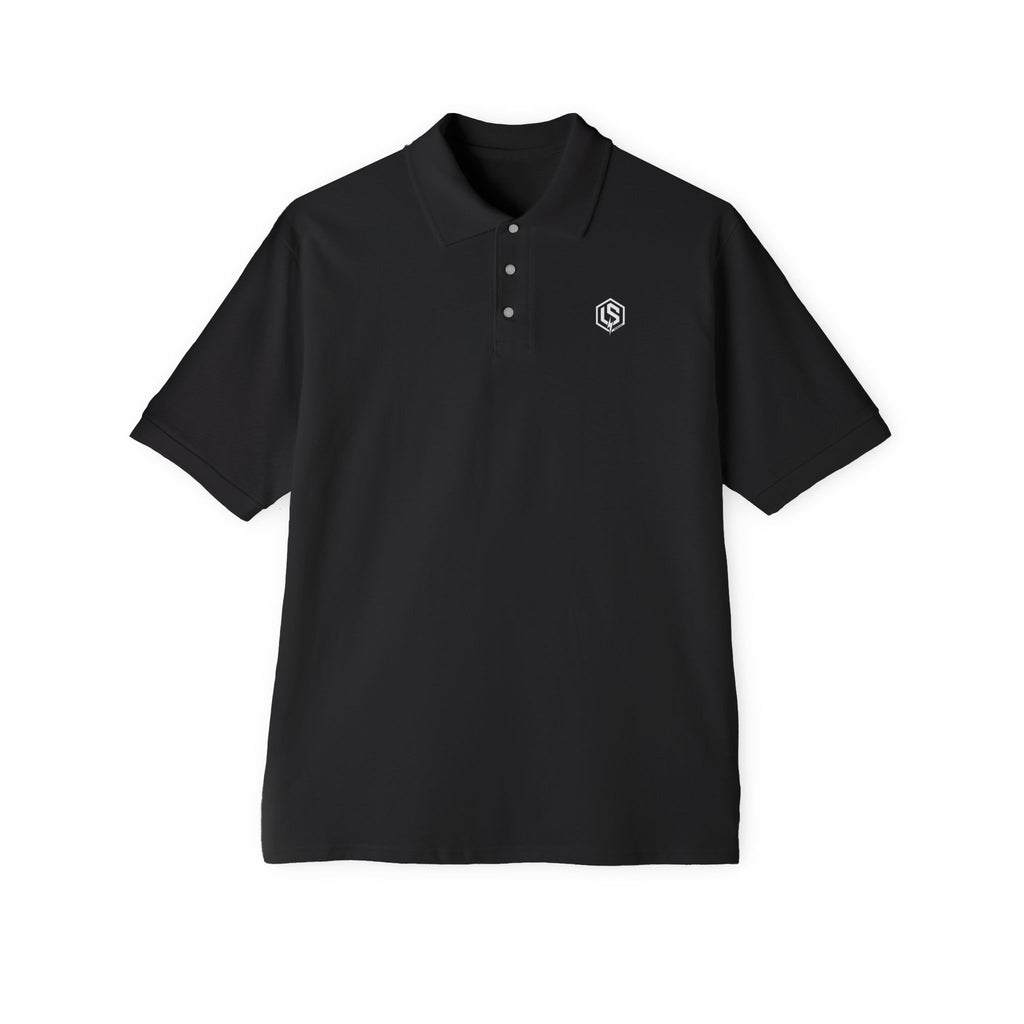 Men's Piqué Polo — Classic White Golf Polo Shirt