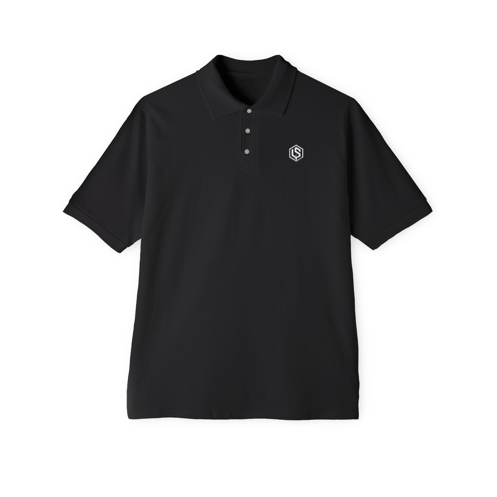 Men's Piqué Polo — Classic White Golf Polo Shirt